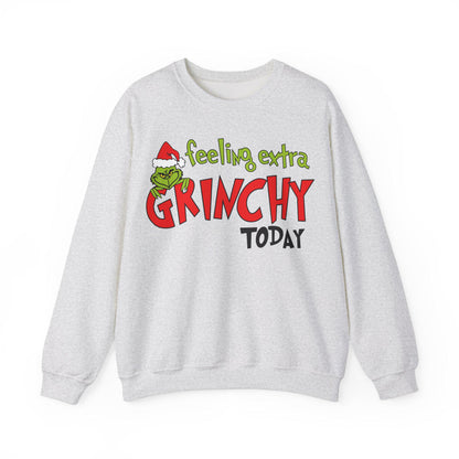 Feeling Extra Grinchy Sweatshirt - Funny Holiday Sweater