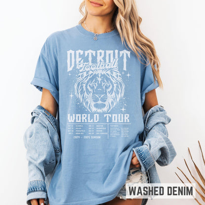 Detroit Lions World Tour Womens Tee - Perfect Fan Gift