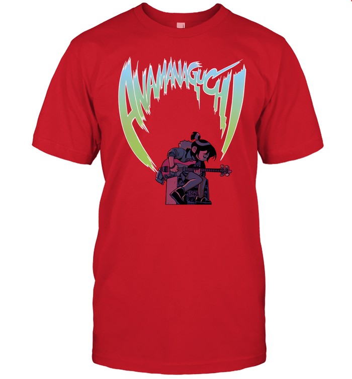 Anamanaguchi Scott Pilgrim Vs The World Red Tee