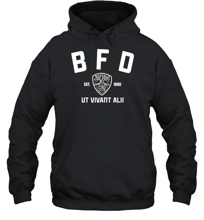 Bfd Buffalo Fire Dept Ut Vivant Alii Est 1880 Hoodie