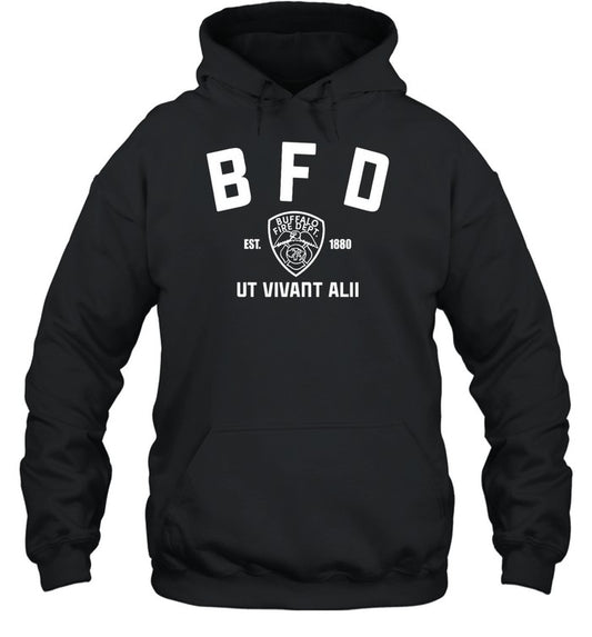 Bfd Buffalo Fire Dept Ut Vivant Alii Est 1880 Hoodie