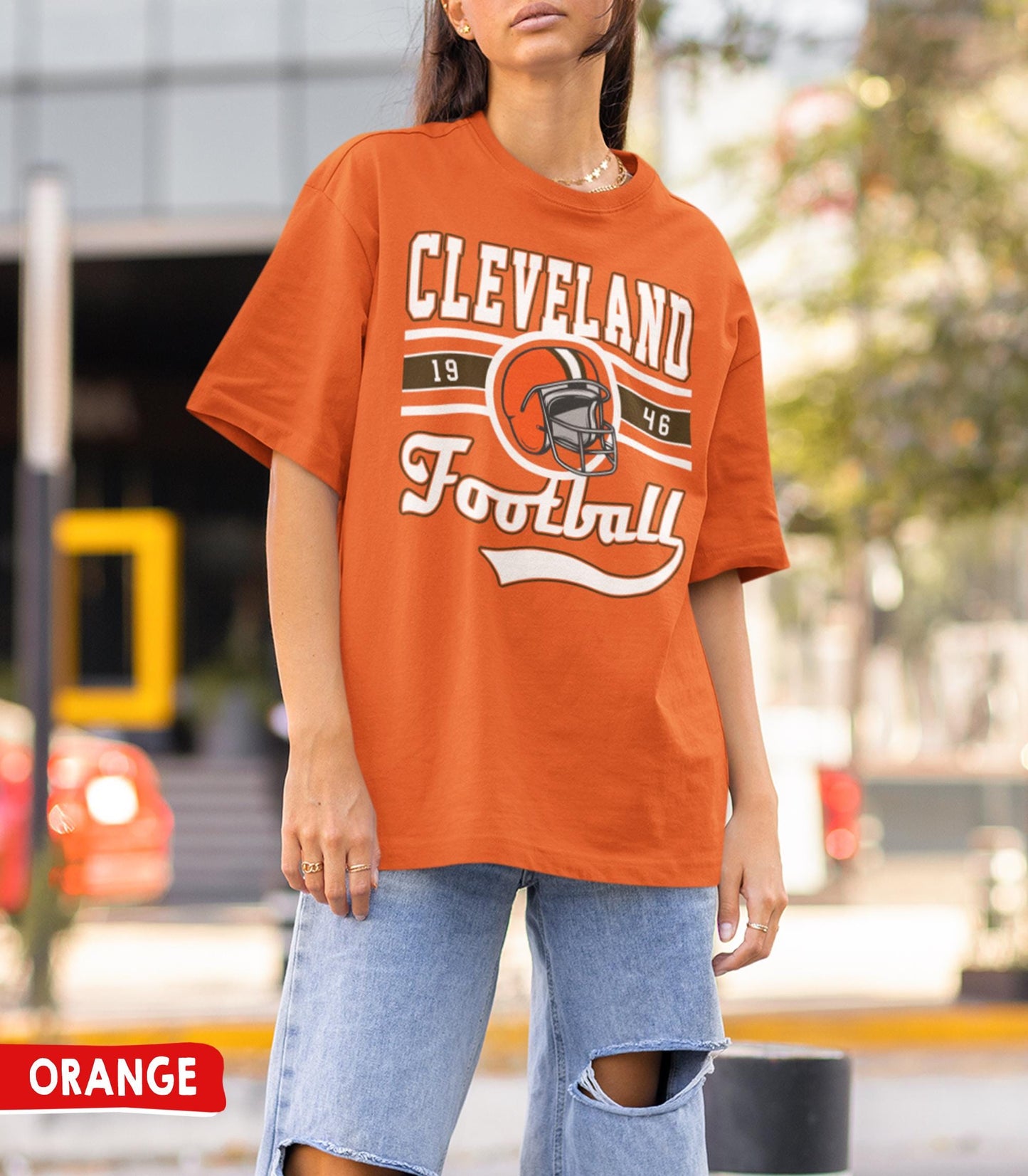 Cleveland Football Crewneck Sweatshirt, Vintage Browns Sweatshirt, Fan Gift