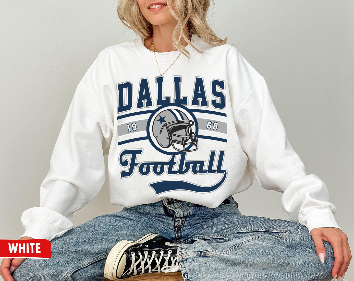 Dallas Football T-Shirt Sweatshirt - Vintage Style For Dallas Fans