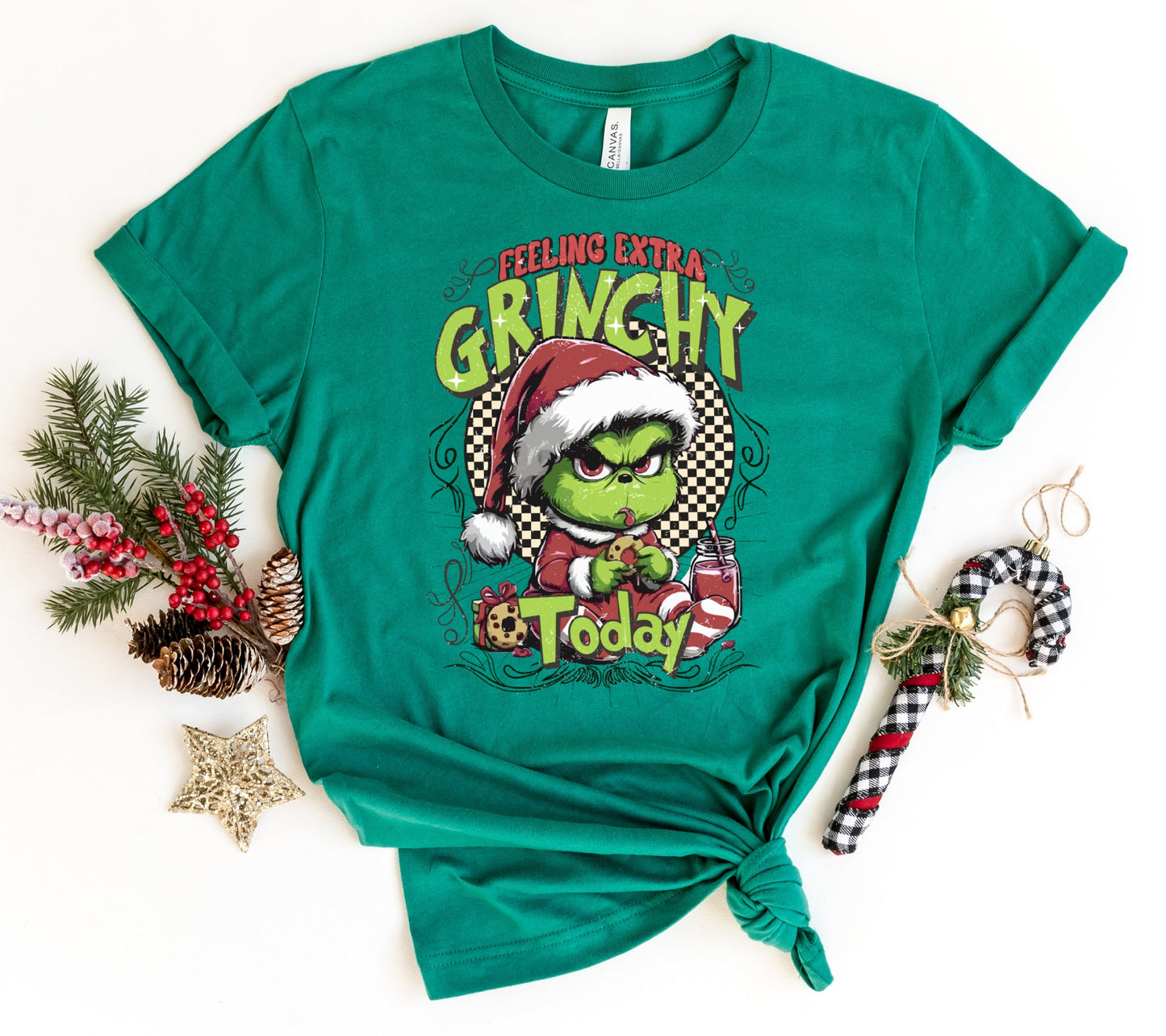 Feeling Extra Grinchy Today Funny Christmas Sweatshirt