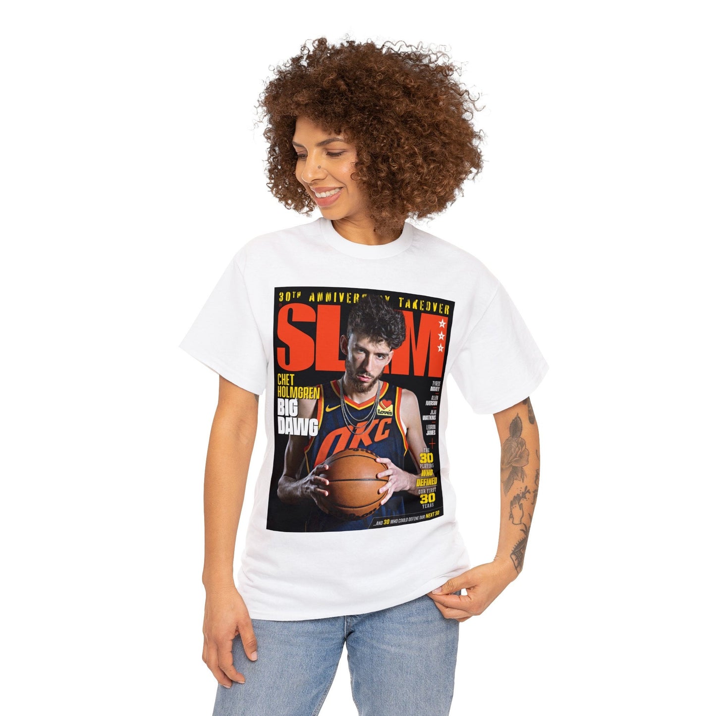 Chet Holmgren OKC Thunder NBA Slam Cover Tee Shirt