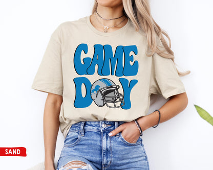 Detroit Lions Football Game Day Crewneck Sweatshirt, Sunday Football Gift