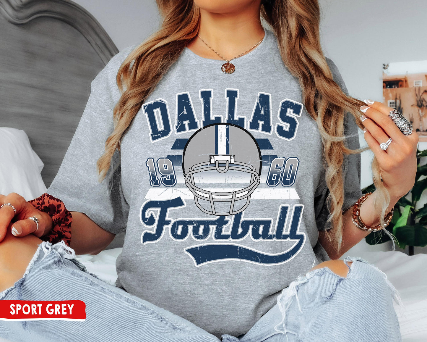 Dallas Football Sweatshirt Vintage Cowboy Retro Game Day T-Shirt