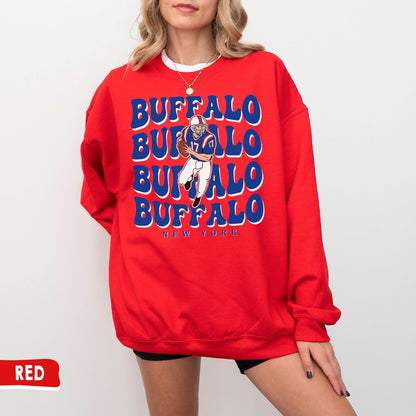 Buffalo Football Crewneck Sweatshirt - Perfect Gift For Buffalo Fans