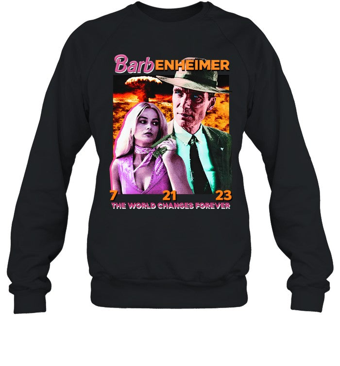 Barbenheimer The World Changes Forever Hoodie