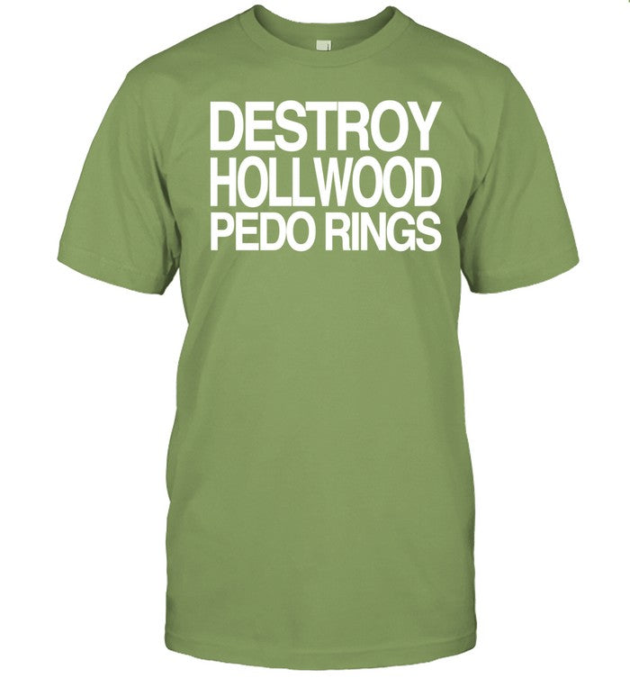 Barely Legal Clothing Destroy Hollwood Pedo Rings Shirts