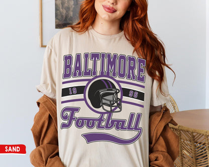 Baltimore Football Sweatshirt - Vintage Ravens Shirt, Sunday Fan Gift