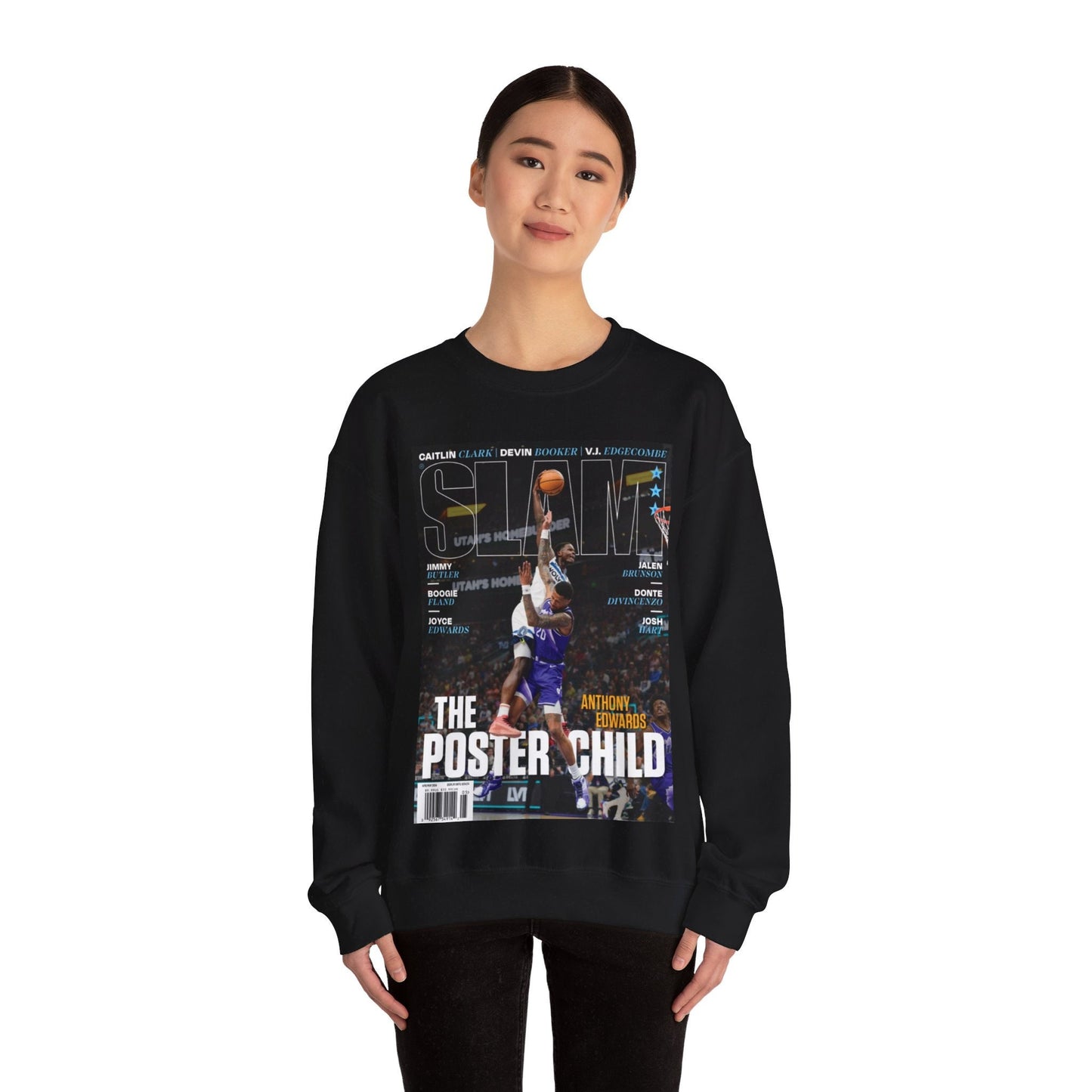 Anthony Edwards Minnesota Timberwolves NBA Slam Cover Sweatshirt