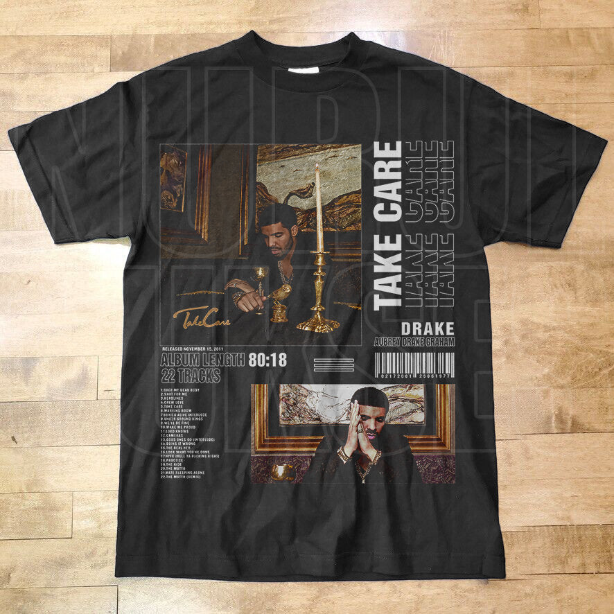 Drake - Take Care Unisex T-Shirt  Retro Vintage Design  Hip Hop Fan Gift  Rap Music Tee