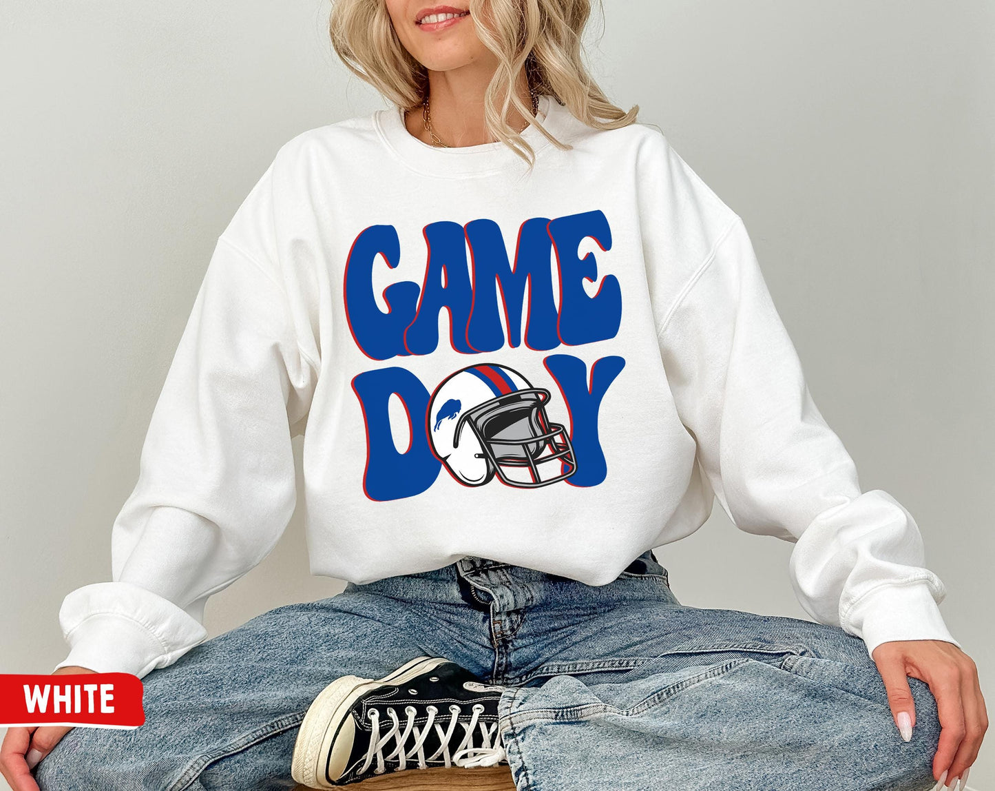 Buffalo Bill Game Day Crewneck Sweatshirt - Perfect Sunday Football Gift