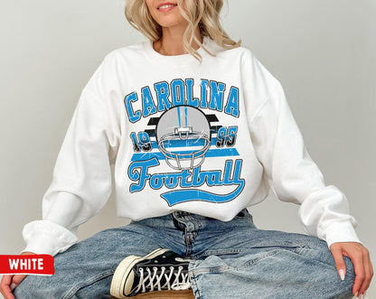 Carolina Panthers Football Crewneck Sweatshirt - Vintage T-Shirt Gift