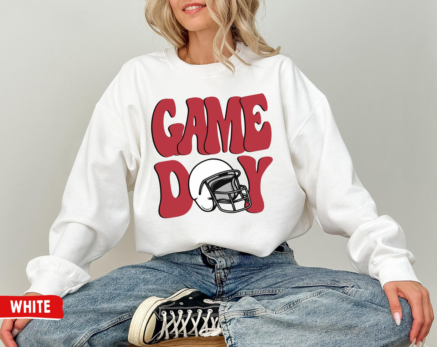 Arizona Cardinal Game Day Crewneck Sweatshirt - Sunday Football Gift