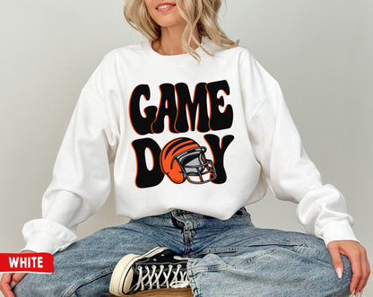 Cincinnati Bengals Football Game Day Crewneck Sweatshirt For Fans