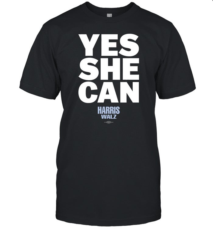 Yes She Can Harris Walz Shirts