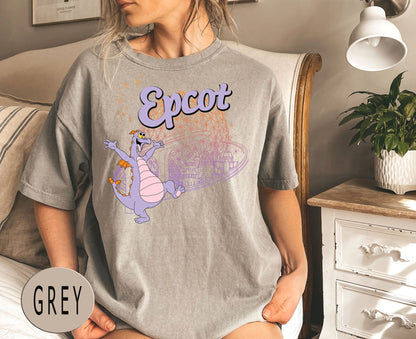 Comfort Colors Epcot Figment Tee - Walt Disney World Shirt