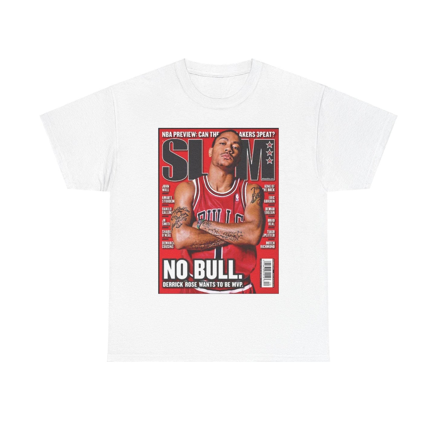 Derrick Rose Chicago Bulls NBA Slam Cover Tee Shirt