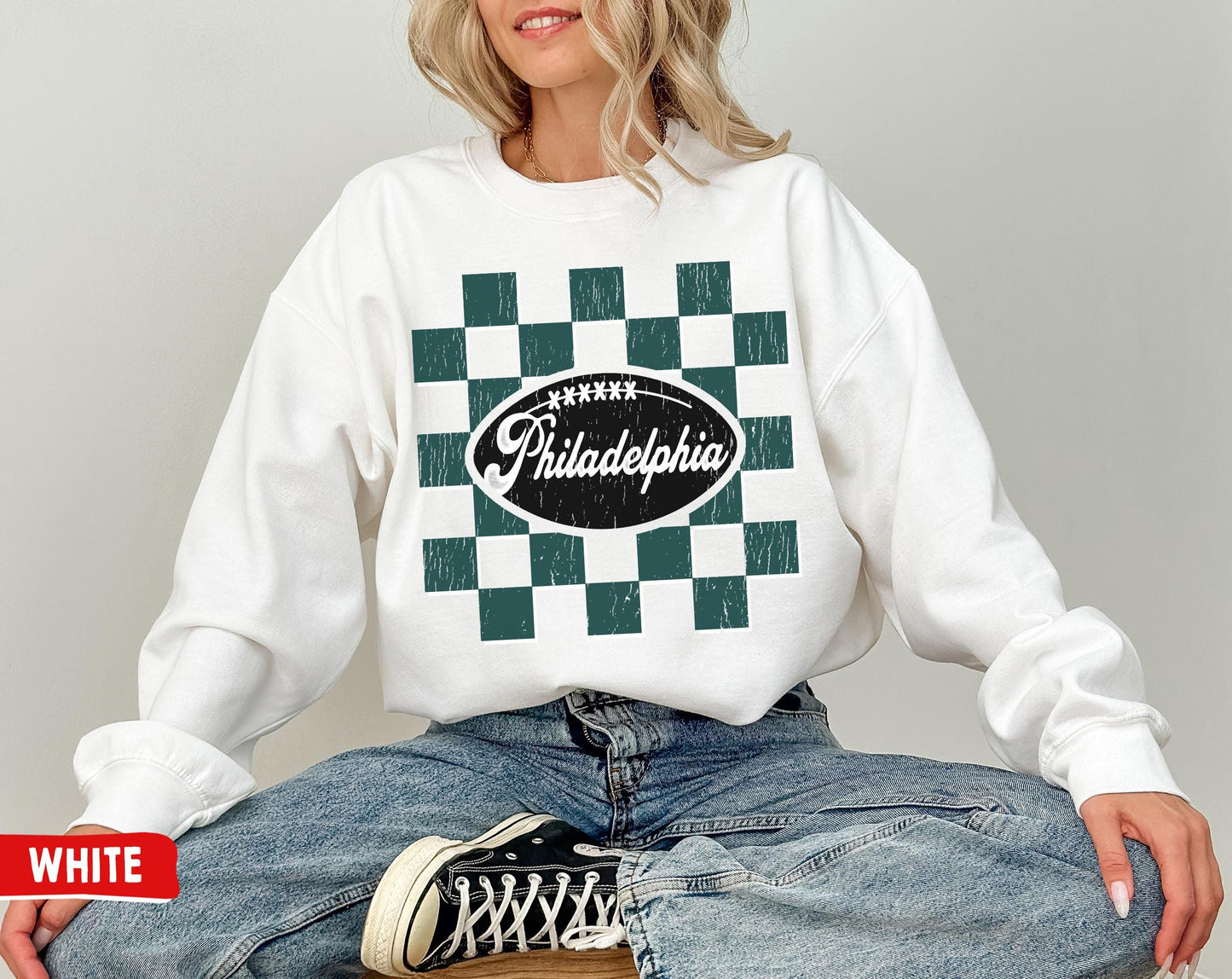 Eagle Retro Philadelphia Football Crewneck Sweatshirt For Fans Gift