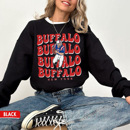 Buffalo Football Crewneck Sweatshirt - Perfect Gift For Buffalo Fans