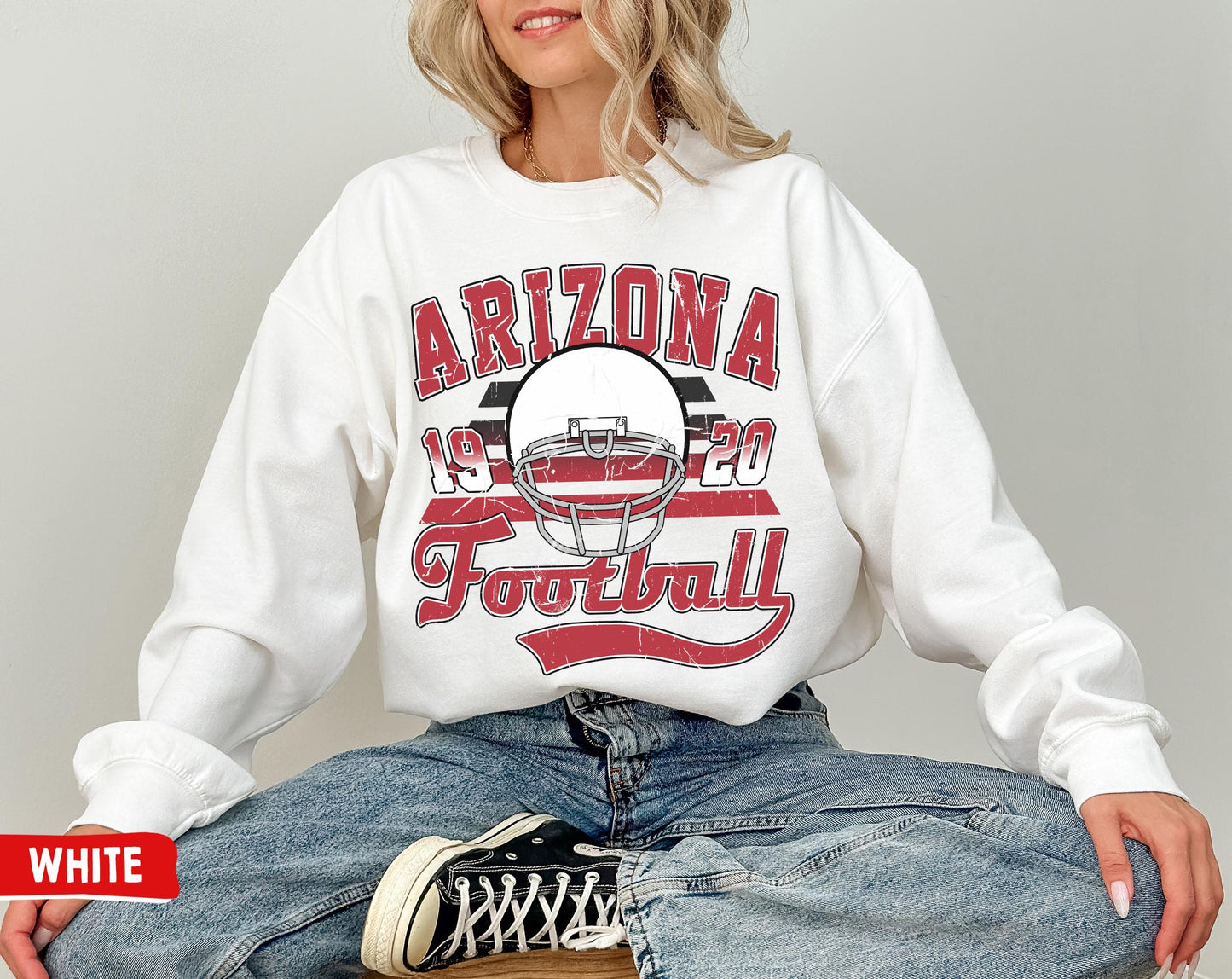 Arizona Cardinal Football Crewneck Sweatshirt T-Shirt, Vintage Gift