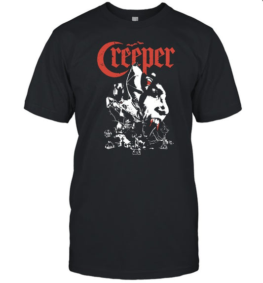 Creepercult Creeper Branca Vampire Vest Tee