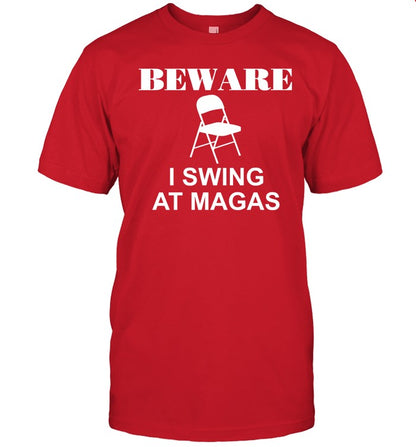 Beware I Swing At Magas Hoodie