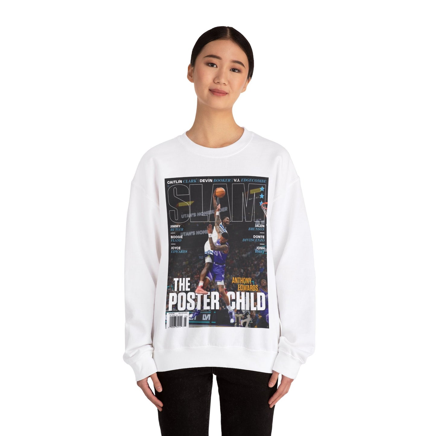 Anthony Edwards Minnesota Timberwolves NBA Slam Cover Sweatshirt