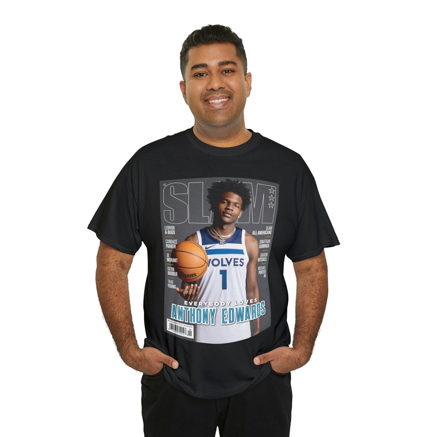 Anthony Edwards Minnesota Timberwolves NBA Slam Cover Tee