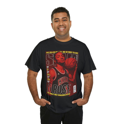 Derrick Rose Chicago Bulls NBA SLAM Cover Tee Shirt 2