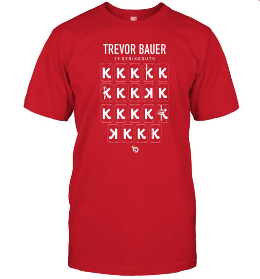 Bauer Outage TrevorBauer 19 Strikeouts Diablo's 19K Record Tee