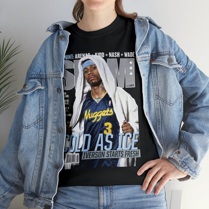 Allen Iverson Denver Nuggets NBA Slam Cover Tee Shirt