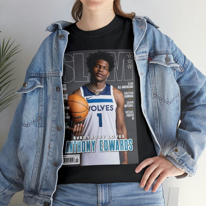 Anthony Edwards Minnesota Timberwolves NBA Slam Cover Tee