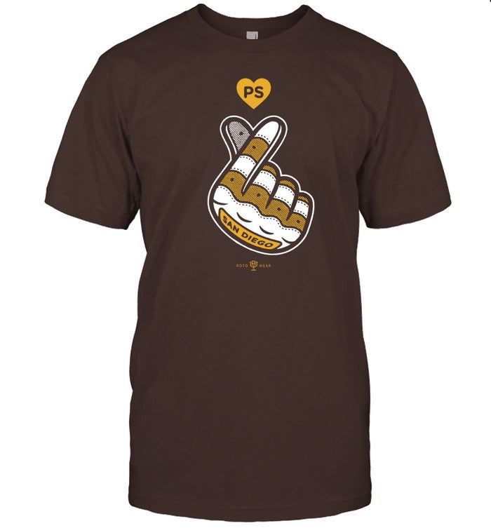 Lucky Duck Foundation San Diego Finger Heart Tee