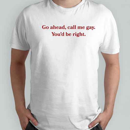 Call Me Gay You’d Be Right Shirt