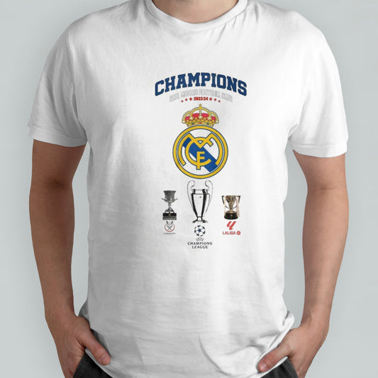 Champions Real Madrid Football Club 2023-2024 Unisex T-Shirt