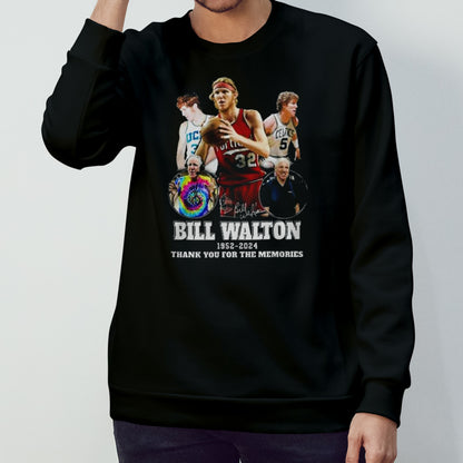 Rip Bill Walton 1952-2024 Thank You For The Memories Signature T-shirt