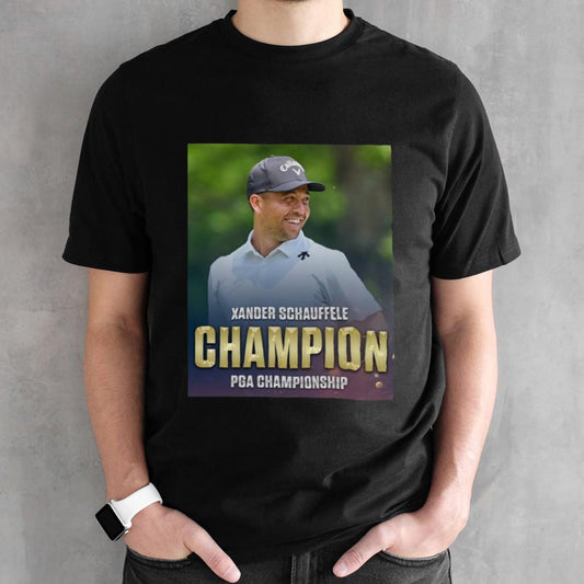 Xander Schauffele Champion Pga Championship 2024 Poster T-shirt