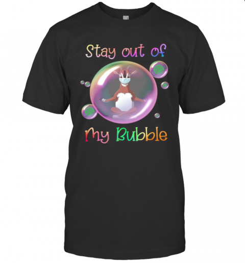 Yoga Goat Mask Stay Out Of My Bubble Covid 19 T-Shirts