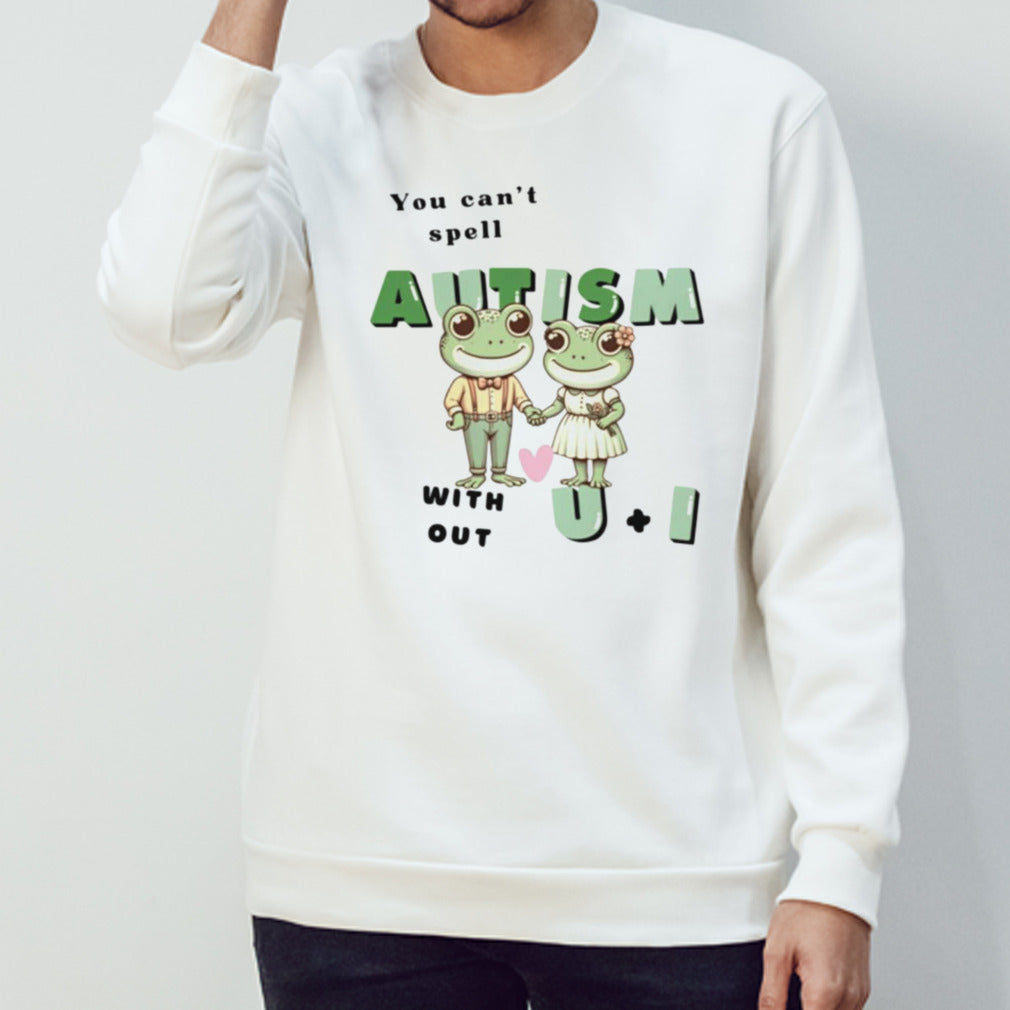 You cant spell autism without u and i frog shirt