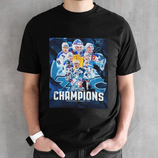 ZSC Lions Champions National League Champions 2024 Schweizer Meister shirt