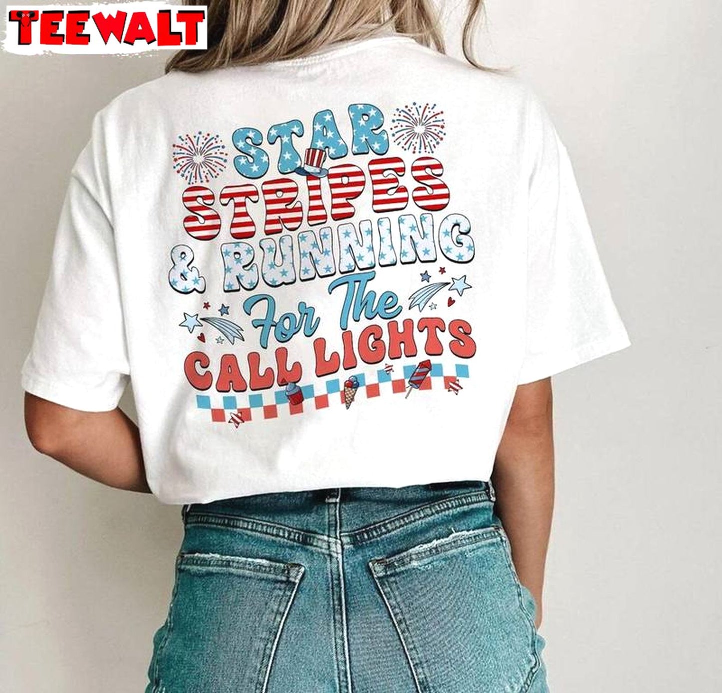 American Nurse Unisex T Shirt , New Rare Star Triple And Running For Wall Lights Shirt Tank Top