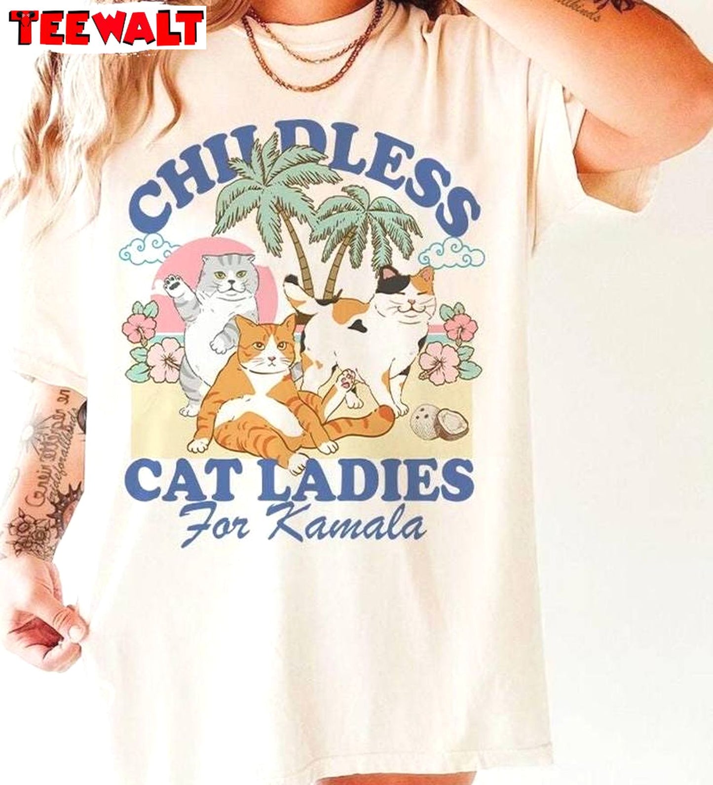 Childless Cat Lady For Kamala Shirt, Suffragette Long Sleeve T-shirt