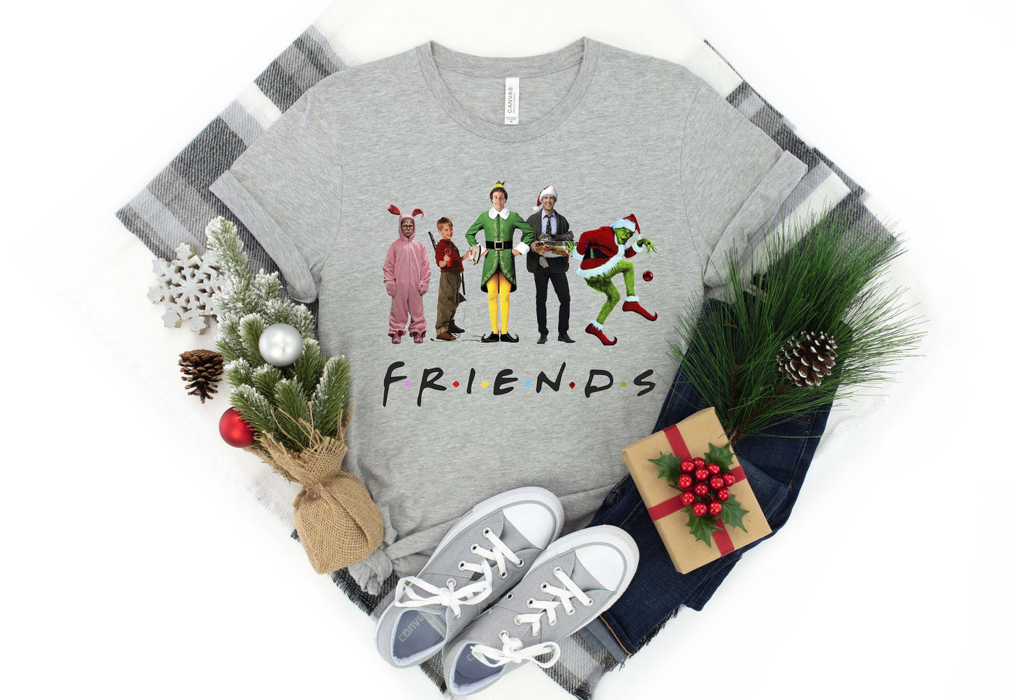 Christmas Movie Watching Friends & Family Funny For Kids