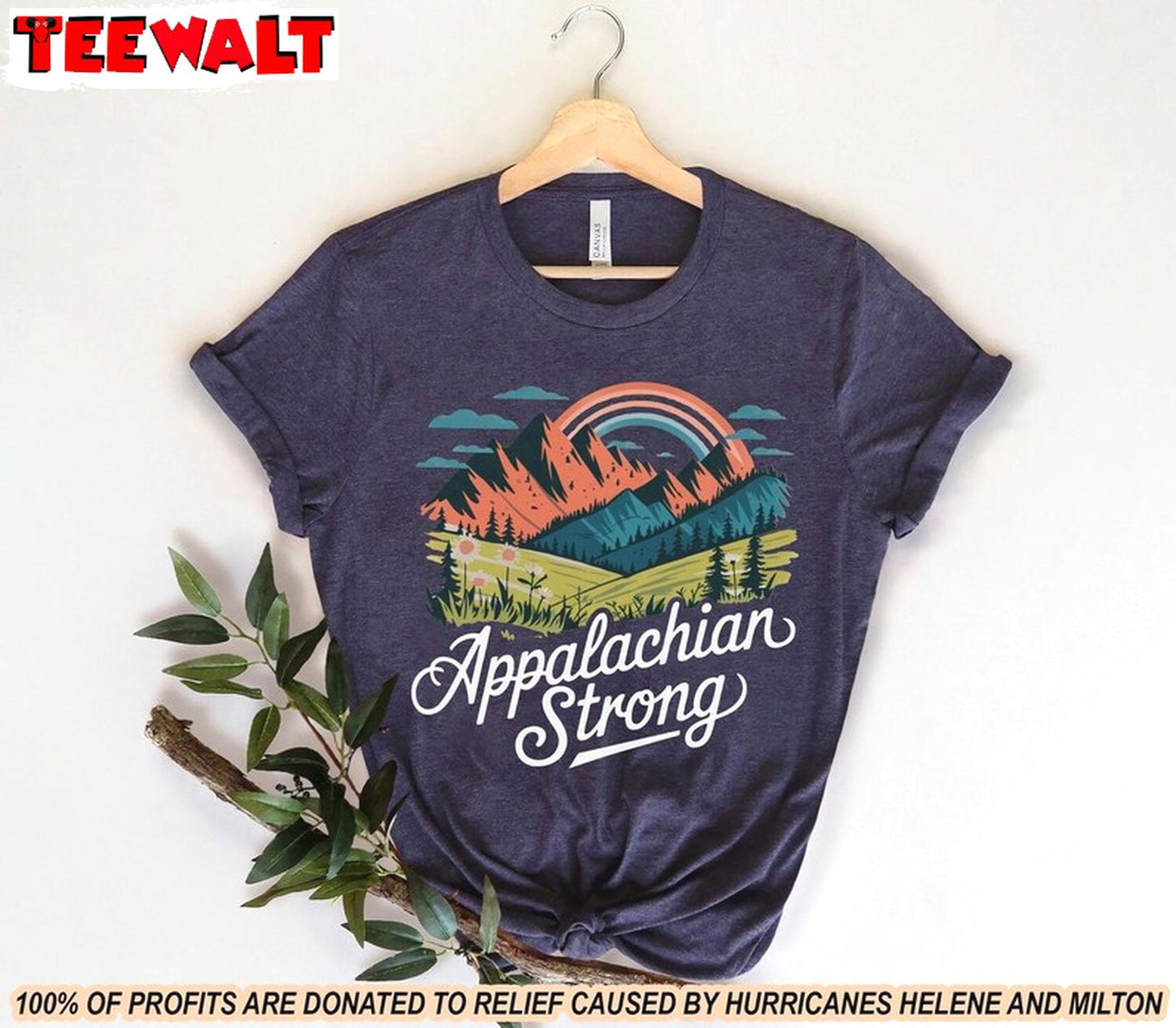 Appalachian Strong Western Shirt, Hurricane Helene Motivational Tshirt