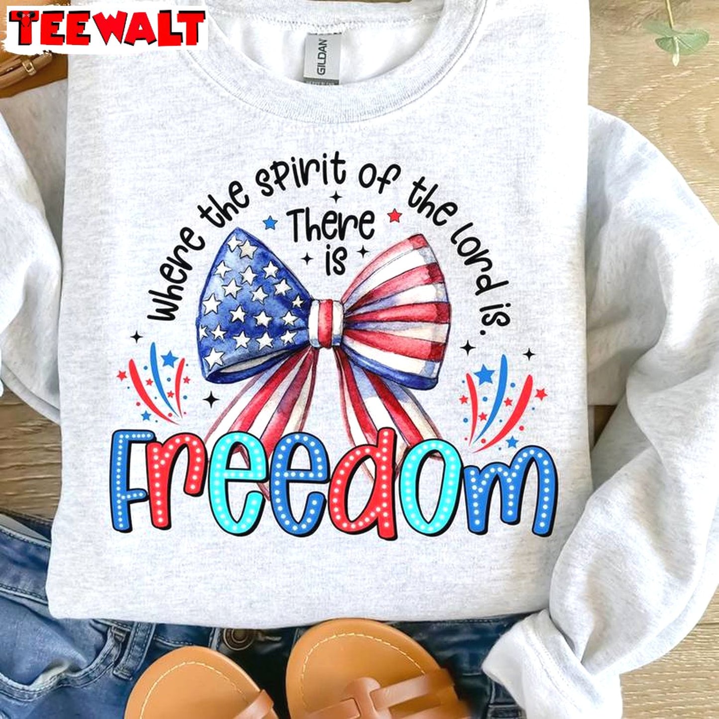 Coquette Sweatshirt , Comfort Where The Spirit Of The Lord Is There Is Freedom Shirt Hoodie