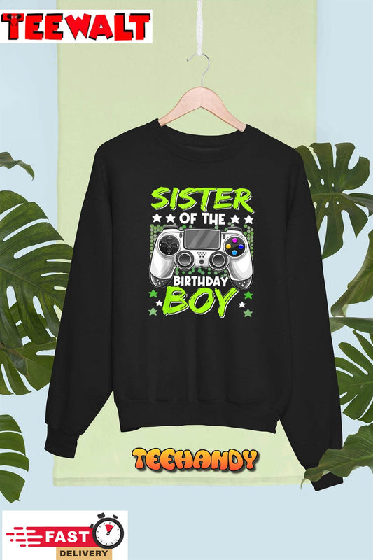 Sister of the Birthday Boy Video Gamer Birthday Boys Hoodie