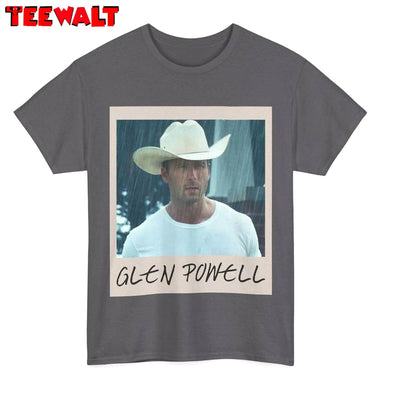 Hot Glen Powell Shirt, Cowboy Retro Unisex T Shirt Unisex Hoodie